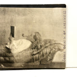 "Some Bunch of Laziness," Young Man with Pipe on Chaise Reading, Dreamy Antique RPPC
