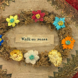 Walk on Roses, Best Mid 19th Century Glass Enclosed Forget Me Not