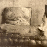 "Some Bunch of Laziness," Young Man with Pipe on Chaise Reading, Dreamy Antique RPPC