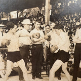 Standing Room Only, Atmospheric Early 20th C. Boxing Match Photograph