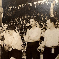 Standing Room Only, Atmospheric Early 20th C. Boxing Match Photograph