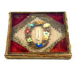 Walk on Roses, Best Mid 19th Century Glass Enclosed Forget Me Not