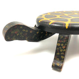 c. 1930s Pennsylvania Folk Art Turtle Stool in Great Original Paint