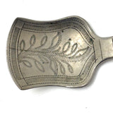 SOLD Charming 19th Century Hallmarked, Hand-engraved Tea Caddy Spoon