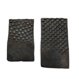 Excellent Pair of Old Rasped Iron Shim Wedges