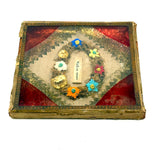 Walk on Roses, Best Mid 19th Century Glass Enclosed Forget Me Not