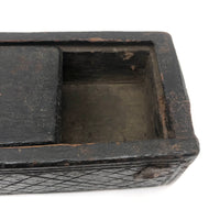 Early, Beautifully Detailed Carved Out Slide Lid Box