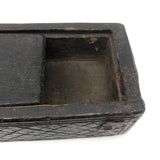 Early, Beautifully Detailed Carved Out Slide Lid Box