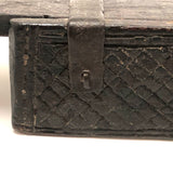 Early, Beautifully Detailed Carved Out Slide Lid Box