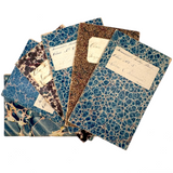 SOLD Most Beautiful Hand-Marbled Set of Six Sunday School Attendance Registers, 1880s, Lehigh County, Pennsylvania