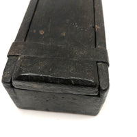 Early, Beautifully Detailed Carved Out Slide Lid Box