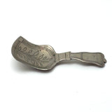 SOLD Charming 19th Century Hallmarked, Hand-engraved Tea Caddy Spoon