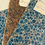 SOLD Most Beautiful Hand-Marbled Set of Six Sunday School Attendance Registers, 1880s, Lehigh County, Pennsylvania