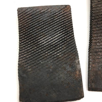 Excellent Pair of Old Rasped Iron Shim Wedges