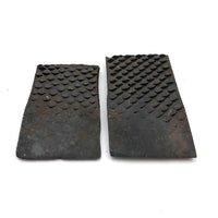 Excellent Pair of Old Rasped Iron Shim Wedges