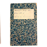 SOLD Most Beautiful Hand-Marbled Set of Six Sunday School Attendance Registers, 1880s, Lehigh County, Pennsylvania