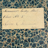 SOLD Most Beautiful Hand-Marbled Set of Six Sunday School Attendance Registers, 1880s, Lehigh County, Pennsylvania