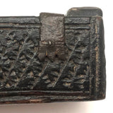 Early, Beautifully Detailed Carved Out Slide Lid Box