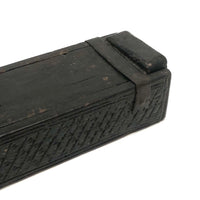 Early, Beautifully Detailed Carved Out Slide Lid Box