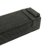 Early, Beautifully Detailed Carved Out Slide Lid Box
