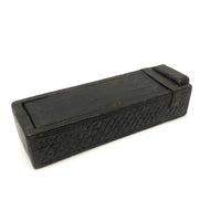 Early, Beautifully Detailed Carved Out Slide Lid Box