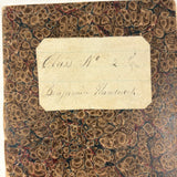 SOLD Most Beautiful Hand-Marbled Set of Six Sunday School Attendance Registers, 1880s, Lehigh County, Pennsylvania