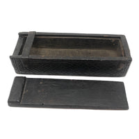 Early, Beautifully Detailed Carved Out Slide Lid Box