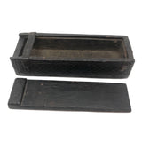 Early, Beautifully Detailed Carved Out Slide Lid Box