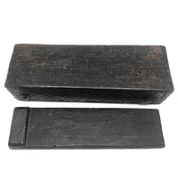 Early, Beautifully Detailed Carved Out Slide Lid Box
