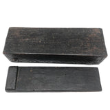 Early, Beautifully Detailed Carved Out Slide Lid Box