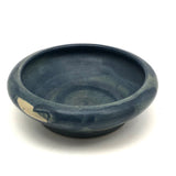 Lovely Zane Ware Arts and Crafts Pottery Bowl in Painterly Blue and Cream