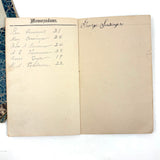 SOLD Most Beautiful Hand-Marbled Set of Six Sunday School Attendance Registers, 1880s, Lehigh County, Pennsylvania