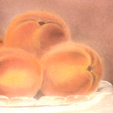 Seductive Peaches, Mid 19th Century Folk Art Pastel in Period Ross & Hatchman, Boston Gilded Frame