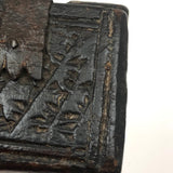 Early, Beautifully Detailed Carved Out Slide Lid Box