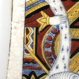 Antique King of Heart Card Porcelain Box, Transfer with Hand-painting