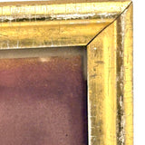 Seductive Peaches, Mid 19th Century Folk Art Pastel in Period Ross & Hatchman, Boston Gilded Frame