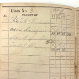 SOLD Most Beautiful Hand-Marbled Set of Six Sunday School Attendance Registers, 1880s, Lehigh County, Pennsylvania