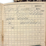 SOLD Most Beautiful Hand-Marbled Set of Six Sunday School Attendance Registers, 1880s, Lehigh County, Pennsylvania