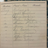 SOLD Most Beautiful Hand-Marbled Set of Six Sunday School Attendance Registers, 1880s, Lehigh County, Pennsylvania