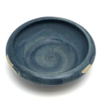 Lovely Zane Ware Arts and Crafts Pottery Bowl in Painterly Blue and Cream