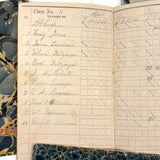 SOLD Most Beautiful Hand-Marbled Set of Six Sunday School Attendance Registers, 1880s, Lehigh County, Pennsylvania