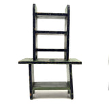 Table, Arm Chairs, Bench, Shelf: Handmade Miniature Furniture Five Piece Set, c. 1920s