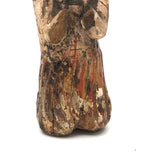 Diminuitive Early Spanish Colonial Polychrome Carving of Anima Sola with Scapular