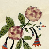 Amish Artist Barbara Ebersole (1846-1922) Lancaster, PA 1878 Ink and Watercolor Fraktur Bookplate