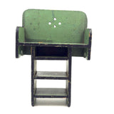 Table, Arm Chairs, Bench, Shelf: Handmade Miniature Furniture Five Piece Set, c. 1920s