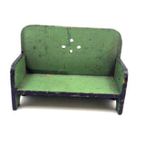 Table, Arm Chairs, Bench, Shelf: Handmade Miniature Furniture Five Piece Set, c. 1920s