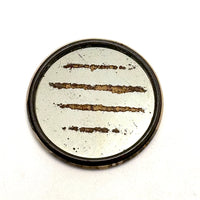 Soulful Looking Man in Uniform (Train Conductor?), Old Photo Pocket Mirror