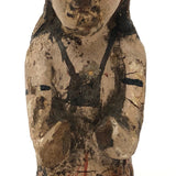 Diminuitive Early Spanish Colonial Polychrome Carving of Anima Sola with Scapular