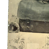 Antique Young Postal Carrier Occupational Quarterplate Tintype