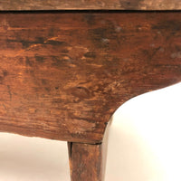 Lovely Old Pine Stool with History of Reinforcements